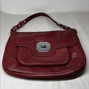 Vintage LONGCHAMP Gatsby Hobo Burgundy Leather Handbag Single Strap